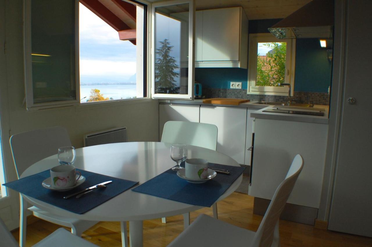 Le Cottage De Veyrier, Tres Jolie Vue Lac - Lla Selections By Location Lac Annecy Bagian luar foto